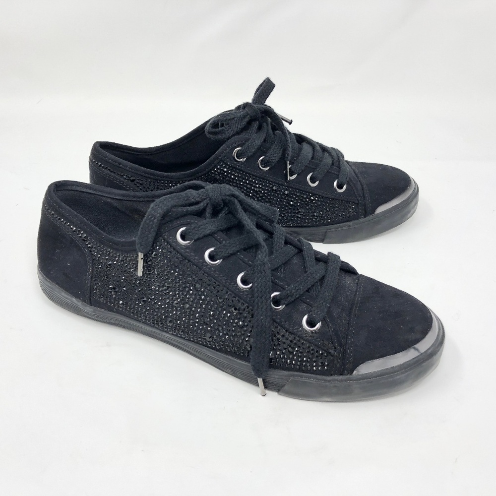 Nine West Black Sparkle Palyla Sneaker 10M